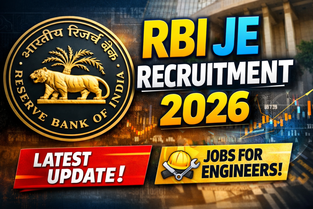 RBI JE Recruitment 2026