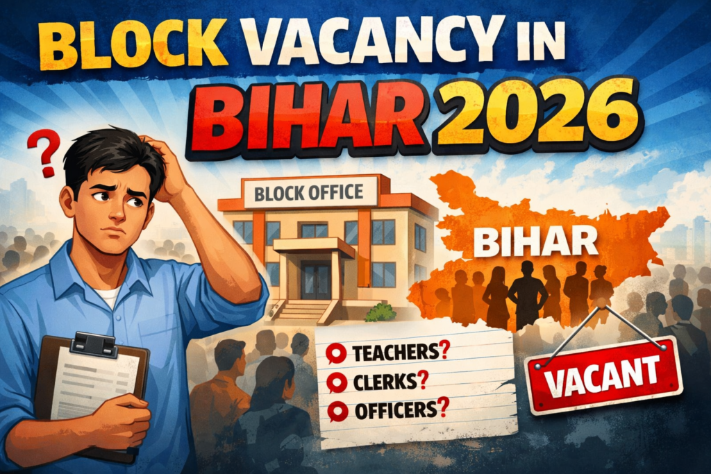 Block Vacancy in Bihar 2026: