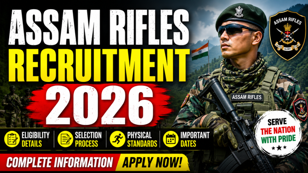 assam rifles recruitment 2026