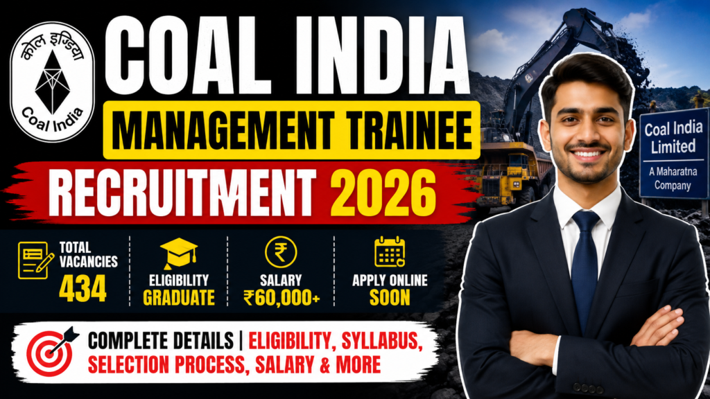 coal india management trainee recruitment
