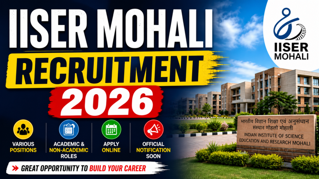 iiser mohali recruitment 2026