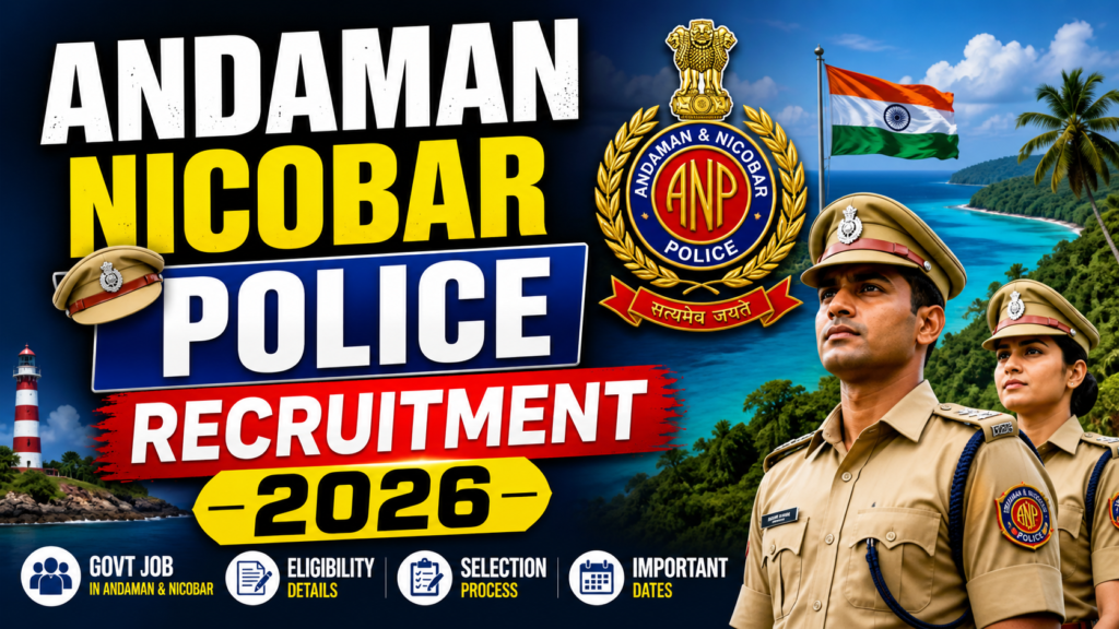andaman nicobar police recruitment 2026