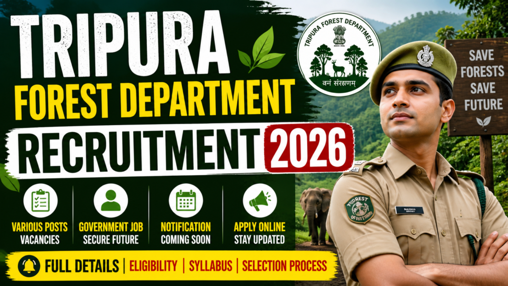 tripura forest department recruitment