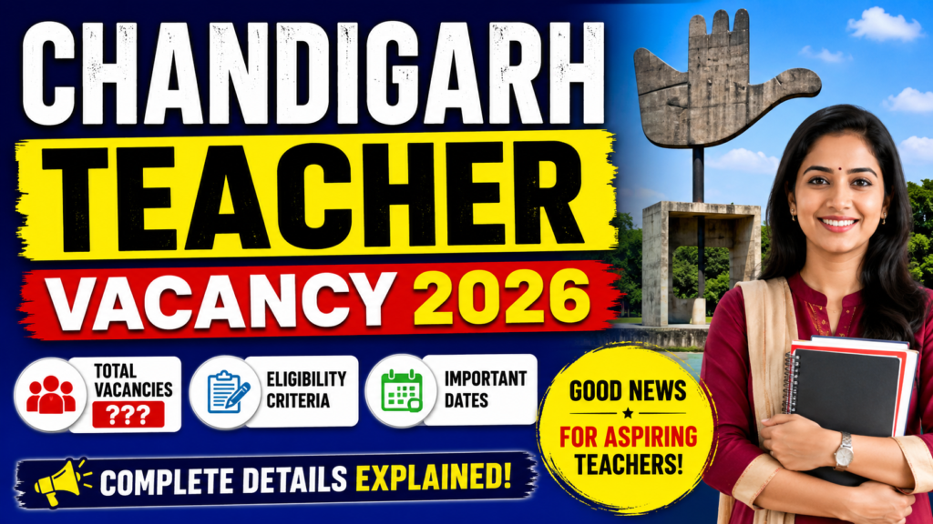 chandigarh teacher vacancy 2026